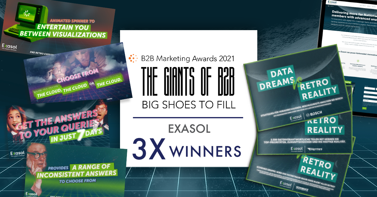 Digital Radish Exasol ABM winner b2b marketing awards